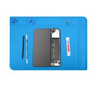 MMOBIEL Tapis de réparation et de soudure en silicone - 48 x 34 cm - Tapis en silicone résistant à la chaleur jusqu'à 500 °C - Tapis d'établi pour travaux de soudure, réparation de téléphones
