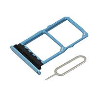 MMOBIEL Tiroir Carte Dual Sim de Rechange Compatible avec Huawei P30 2019 - INCL. Joint en Caoutchouc et l'épingle SIM - Support Carte SIM - Bleu