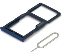 MMOBIEL Tiroir Carte Dual Sim de Rechange Compatible avec Huawei P30 Lite New Edition 2020 INCL. l'épingle SIM - Support Carte SIM - Bleu