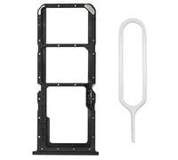 MMOBIEL Tiroir Carte Dual Sim de Rechange Compatible avec Oppo A53s 6.5 inch 2020 INCL. l'épingle SIM - Support Carte SIM - Noir