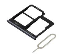 MMOBIEL Tiroir Carte Dual Sim de Rechange Compatible avec Samsung Galaxy A40 2019 INCL. l'épingle SIM - Support Carte SIM - Noir