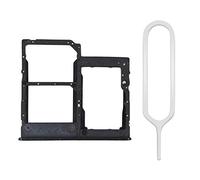MMOBIEL Tiroir Carte Dual Sim de Rechange Compatible avec Samsung Galaxy A41 2020 INCL. l'épingle SIM - Support Carte SIM - Noir