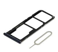 MMOBIEL Tiroir Carte Dual SIM de Rechange Compatible avec Samsung Galaxy A50 2019 - Support Carte et Épingle - Noir