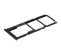 MMOBIEL Tiroir Carte Dual Sim de Rechange Compatible avec Samsung Galaxy A51 / A71 2020 - INCL. Joint en Caoutchouc et l'épingle SIM - Support Carte SIM - Noir