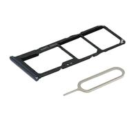 MMOBIEL Tiroir Carte Dual Sim de Rechange Compatible avec Samsung Galaxy A70 2019 INCL. l'épingle SIM - Support Carte SIM - Noir