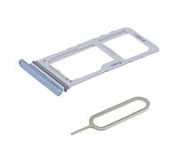 MMOBIEL Tiroir Carte Dual Sim de Rechange Compatible avec Samsung Galaxy S20+ / S20+ 5G / S20 Ultra 5G 2020 - INCL. Joint en Caoutchouc et l'épingle SIM - Support Carte SIM - Bleu