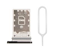 MMOBIEL Tiroir Carte Dual Sim de Rechange Compatible avec Samsung Galaxy S22 5G - 6.1 inch - 2022 - INCL. Joint en Caoutchouc et l'épingle SIM - Support Carte SIM - Noir