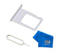 MMOBIEL Tiroir Carte Sim de Rechange Compatible avec iPhone 6s 2015 INCL. l'épingle SIM - Support Carte SIM - Argent