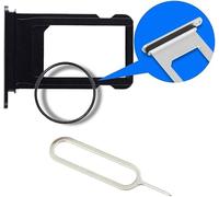 MMOBIEL Tiroir Carte Sim de Rechange Compatible avec iPhone X - 5.8 inch - 2017 - INCL. Joint en Caoutchouc et l'épingle SIM - Support Carte SIM - Noir