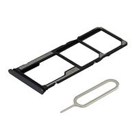 MMOBIEL Tiroir Carte SIM de Rechange Compatible avec Xiaomi Redmi 9 2020 - Inclus Joint en Caoutchouc et Épingle - Support Carte - Gris