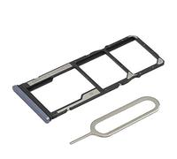 MMOBIEL Tiroir Carte SIM de Rechange Compatible avec Xiaomi Redmi Note 9 / 9S / 9 Pro - Joint en Caoutchouc et Épingle Inclus - Support Carte - Gris