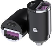 Mmobiel Usb-C Adaptateur Chargeur Voiture ¿ 45w Allume Cigare Usb Charger Rapide - Chargeur Téléphone Auto Compact - Double Charger Usb Compatible Avec Iphone 16 15 14 13 Pro , S24 S23 S22