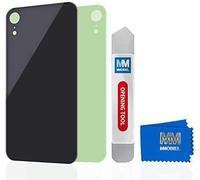MMOBIEL Vitre arrière de Rechange Compatible avec iPhone XR - 6,1" - Coque arrière en Verre véritable - avec Outil d'ouverture et adhésif - Noir