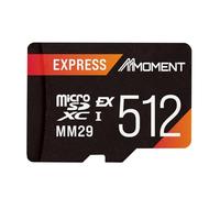MMOMENT Carte mémoire Micro SD Express 512 Go pour Nintendo Switch 2, PCIe Gen3x1, modèle MM29, jusqu'à 880 Mo/s en lecture et 650 Mo/s en écriture, noir/orange, résistante à l'eau