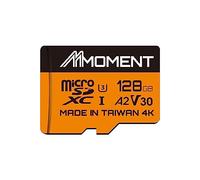 MMOMENT Carte Micro SD Lite 128 Go, A2, UHS-I, U3, V30, compatible classe 10, lecture séquentielle jusqu'à 100 Mo/s, écriture séquentielle maximale jusqu'à 85 Mo/s, adaptateur SD inclus