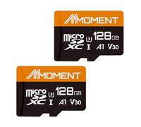 MMOMENT Carte micro SDXC 128 Go, A1, UHS-I, U3, V30, compatible classe 10, vitesse de lecture jusqu'à 95 Mo/s, vitesse d'écriture jusqu'à 60 Mo/s, adaptateur SD inclus