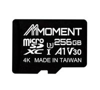 MMOMENT Carte Micro SDXC de 256 Go, MM13 Jolly, A1, UHS-I, U3, V30, compatible avec classe 10, vitesse de lecture jusqu'à 100 Mo/s, vitesse d'écriture jusqu'à 70 Mo/s, adaptateur SD inclus