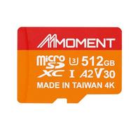 MMOMENT Carte micro SDXC MM23, A2, UHS-I, U3, V30, compatible classe 10, vitesse de lecture jusqu'à 160 Mo/s, vitesse d'écriture jusqu'à 120 Mo/s, adaptateur SD inclus
