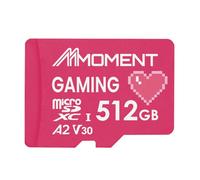 MMOMENT MM23 PRO Carte mémoire de jeu, carte micro SDXC, A2, UHS-I, U3, V30, classe 10, jusqu'à 160 Mo/s en lecture et 120 Mo/s en écriture
