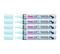 [MMP10-W-5] Pentel Lot de 5 Marqueurs Peinture MMP10 Pointe Ogive 2,5 mm Blanc