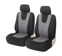 MMPZZ Housse de Siège Auto pour Fiat Panda/Grande Panda/Panda Hybrid, Housse de Siège Avant 2 Pièces, Protection de Siège Confortable Antidérapante,Grey