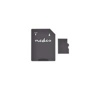 Nedis MMSD32100BK - Carte mémoire flash (adaptateur microSDHC - SD inclus(e)) - 32 Go - UHS-I / Class10 - microSDHC UHS-I - noir Noir G