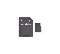 Nedis MMSD64100BK - Carte mémoire flash (adaptateur microSDXC vers SD inclus(e)) - 64 Go - UHS-I / Class10 - microSDXC UHS-I - noir
