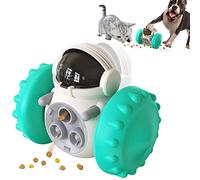MMSGA Jouet Distributeur de Nourriture pour Chien de Chat,Jouet éducatif Animaux,Voiture d'équilibre Non électrique, pour l'entraînement IQ et Les Compétences de Recherche de Nourriture (Bleu)
