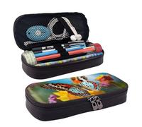 MMSJSBVY Belle trousse d'été en forme de papillon - Grande capacité durable - Organiseur de papeterie, fournitures scolaires et de bureau, Magnifique papillon d'été, Taille unique, Trousse de beauté