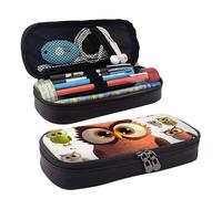 MMSJSBVY Belle trousse d'été en forme de papillon - Grande capacité durable - Organiseur de papeterie, fournitures scolaires et de bureau, Chouette de dessin animé., Taille unique, Trousse de beauté