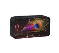 MMSJSBVY Book Under The Light Trousse à crayons de grande capacité en tissu Oxford avec fermeture éclair lisse pour l'école, le bureau, les voyages, Plume, Taille unique, Trousse de beauté