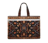 MMSJSBVY Camels Rest Desert Sac à documents en toile élégant, grande capacité avec deux poches zippées pour les trajets et les études, Art oriental antique, Taille unique