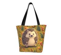 MMSJSBVY Candle Sac à main pour femme, sac fourre-tout de grande capacité, adapté pour le shopping, les voyages à la plage et le fitness, Hérisson, Taille unique