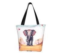 MMSJSBVY Candle Sac à main pour femme, sac fourre-tout de grande capacité, adapté pour le shopping, les voyages à la plage et le fitness, Éléphant porte-bonheur., Taille unique