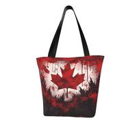 MMSJSBVY Cowboy West Sac à main pour femme, sac fourre-tout de grande capacité, adapté pour le shopping, la plage et le fitness, Drapeau du Canada., Taille unique