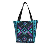 MMSJSBVY Explosion Firework Sac à main pour femme Sac fourre-tout grande capacité Convient pour le shopping, les voyages à la plage et le fitness, Motif géométrique ethnique, Taille unique