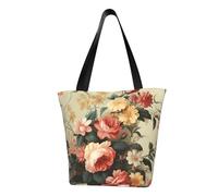 MMSJSBVY Grand Canal In Italy Sac à main pour femme, sac fourre-tout, grande capacité, adapté pour le shopping, la plage et le fitness, Fleurs décoratives 1, Taille unique