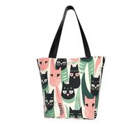 MMSJSBVY Grand Canal In Italy Sac à main pour femme, sac fourre-tout, grande capacité, adapté pour le shopping, la plage et le fitness, Adorable chat de dessin animé, Taille unique