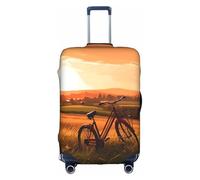 MMSJSBVY Housse de bagage élastique Animal Cerf du Nord - Résistant à la poussière et aux rayures - Protection de bagage pour chariot de 45,7 à 81,3 cm, Vue rurale du coucher de soleil, XL