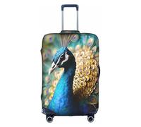 MMSJSBVY Housse de bagage élastique Animal Cerf du Nord - Résistant à la poussière et aux rayures - Protection de bagage pour chariot de 45,7 à 81,3 cm, Beau paon., XL