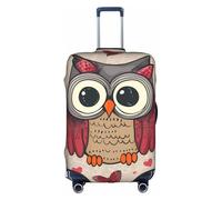 MMSJSBVY Housse de bagage élastique avec inscription Merry Christmas Candle - Résistante à la poussière et aux rayures - Pour bagages de 45,7 à 81,3 cm, Love Owl, M