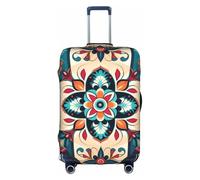 MMSJSBVY Housse de bagage élastique Spaniel On The Sofa - Résistante à la poussière et aux rayures - Pour bagages de 45,7 à 81,3 cm, Motif à carreaux arabes indiens, XL