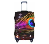 MMSJSBVY Ireland Outdoors County Clare The Cliffs Housse de bagage élastique résistante à la poussière et aux rayures pour bagages de 45,7 à 81,3 cm, Plume, L