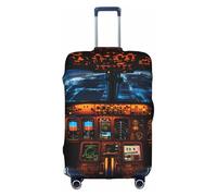 MMSJSBVY Ireland Outdoors County Clare The Cliffs Housse de bagage élastique résistante à la poussière et aux rayures pour bagages de 45,7 à 81,3 cm, Cockpit d'avion., S