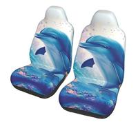 MMSJSBVY Lot de 2 housses de siège de voiture en polyester motif dauphin mignon