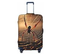 MMSJSBVY Paradise Beach Palm Trees Housse de bagage élastique résistante à la poussière et aux rayures pour bagages de 45,7 à 81,3 cm, Toile d'araignée avec une araignée, S