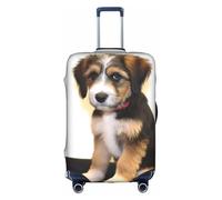MMSJSBVY Paradise Beach Palm Trees Housse de bagage élastique résistante à la poussière et aux rayures pour bagages de 45,7 à 81,3 cm, Dressage de chien, S