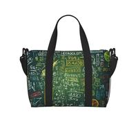 MMSJSBVY Romantique Roses Sac fourre-tout de voyage unisexe, résistant à l'eau, sac de gym de fin de semaine, grande capacité réglable bandoulière sac de voyage, Question de mathématiques., Taille