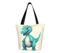 MMSJSBVY Sac à main pour femme avec visages de bouledogue anglais, sac fourre-tout de grande capacité, adapté pour le shopping, les voyages à la plage et le fitness, Adorables dinosaures de dessins