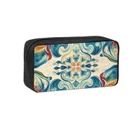 MMSJSBVY Trousse à crayons de grande capacité en tissu Oxford avec fermeture éclair lisse pour l'école, le bureau, les voyages, Belle couleur., Taille unique, Trousse de beauté